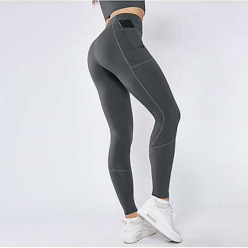 

Women's Basic Legging - Solid Colored, Print Mid Waist Army Green Red Black S M L