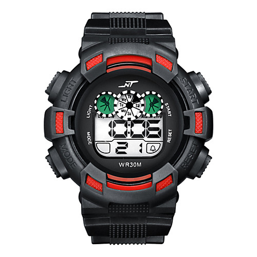 

Men and Women Digital Watch Quartz Sporty Stylish Black / White / Green 30 m Water Resistant / Waterproof Calendar / date / day Alarm Clock Digital Casual Cool - Red Green White Two Years Battery Life