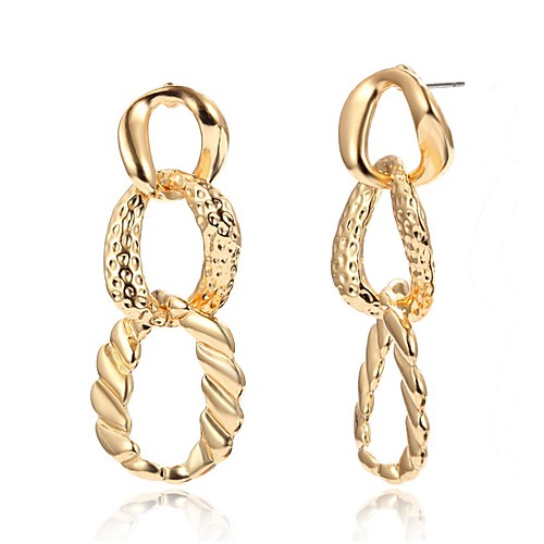 

Women's Earrings Holiday Wedding Birthday Romantic Earrings Jewelry Gold / Silver For Date Street Festival 1 Pair