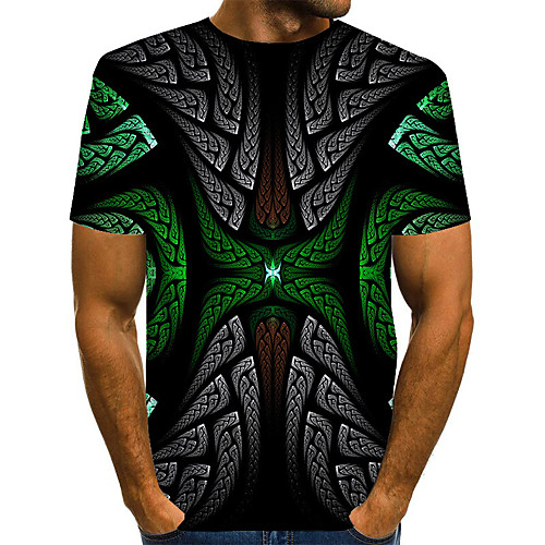 

Men's Daily Basic T-shirt - 3D Rainbow