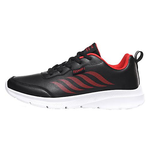 

Men's Microfiber Fall / Spring & Summer Sporty / Casual Athletic Shoes Running Shoes / Walking Shoes Breathable Color Block Red / Green / Gray