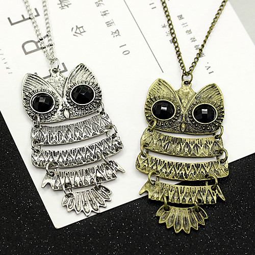 

Women's Pendant Necklace Necklace Friends European Romantic Casual / Sporty Sweet Chrome Silver Bronze 70 cm Necklace Jewelry 1pc For Street Festival