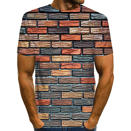 

Men's Daily Basic T-shirt - 3D Rainbow