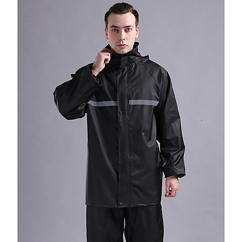 

Protective Clothing Anti Dust And Droplet Men's Hiking Raincoat Outdoor Waterproof Windproof Raincoat Black