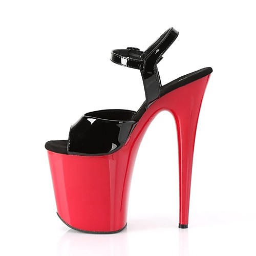 

Women's Sandals Stiletto Heel Peep Toe PU British Summer Black / Red