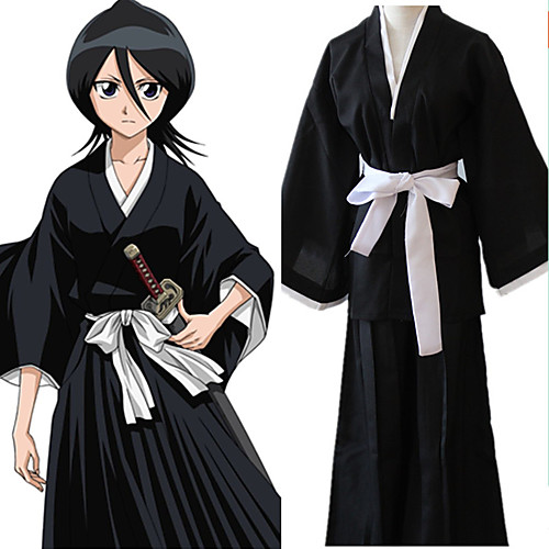 

Inspired by BLEACH Ichigo Kurosaki Anime Cosplay Costumes Japanese Cosplay Suits Top Pants Waist Belt For Men's Women's