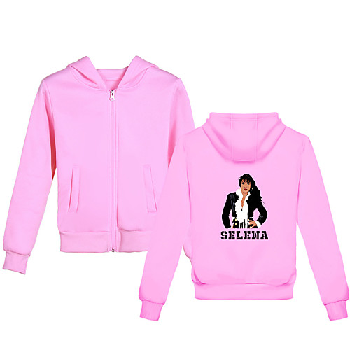 

Inspired by Cosplay Selena quintanilla Cosplay Costume Hoodie Pure Cotton Print Printing Hoodie For Boys'