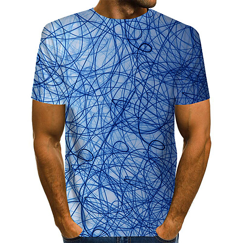 

Men's Daily Basic T-shirt - 3D Blue