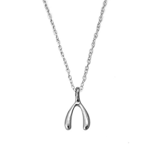 

Women's Pendant Necklace Necklace Friends European Romantic Casual / Sporty Sweet Chrome Silver 45 cm Necklace Jewelry 1pc For Street Festival