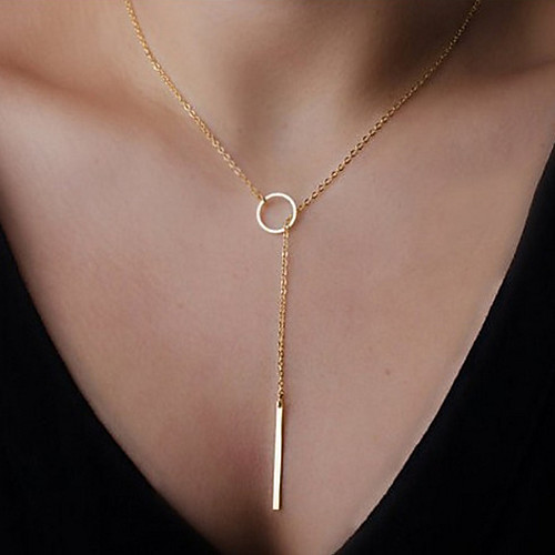 

Women's Pendant Necklace Necklace Friends European Romantic Casual / Sporty Sweet Chrome Gold 65 cm Necklace Jewelry 1pc For Street Festival
