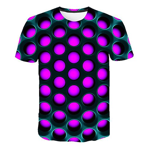 

Women's Daily Sports Basic / Street chic T-shirt - 3D Print Purple