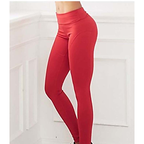 

Women's Yoga Pants High Split Solid Color Sky Blue Purple Red Orange Daffodil Spandex Running Fitness Gym Workout Tights Bottoms Sport Activewear Breathable Butt Lift 4 Way Stretch Stretchy