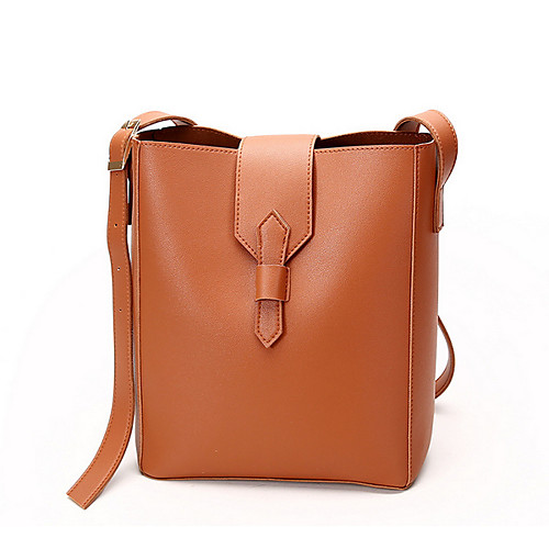 

Women's Zipper PU Crossbody Bag Solid Color Wine / Khaki / Green
