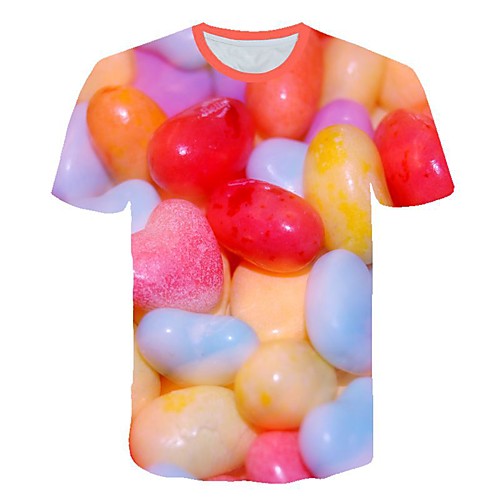 

Men's Daily T-shirt - 3D Print Rainbow