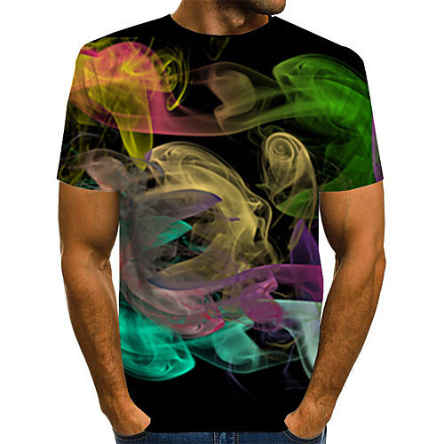 

Men's Daily Basic T-shirt - 3D Rainbow