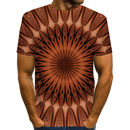 

Men's Daily Basic T-shirt - 3D Rainbow