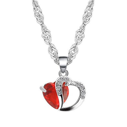 

Women's Necklace Friends European Romantic Casual / Sporty Sweet Chrome Black White Purple Blue Red 45 cm Necklace Jewelry 1 Piece For Date Street Holiday Dress Festival