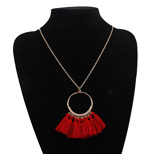 

Women's Pendant Necklace Necklace Friends European Romantic Casual / Sporty Sweet Chrome Yellow Blue Red 44 cm Necklace Jewelry 1pc For Street Festival