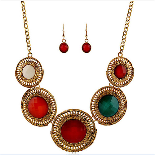 

Women's Jewelry Set Classic Flower Stylish Earrings Jewelry Gold For Party Evening Festival 1 set