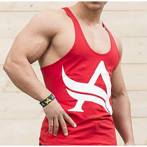 

Men's Daily Tank Top - Letter Red