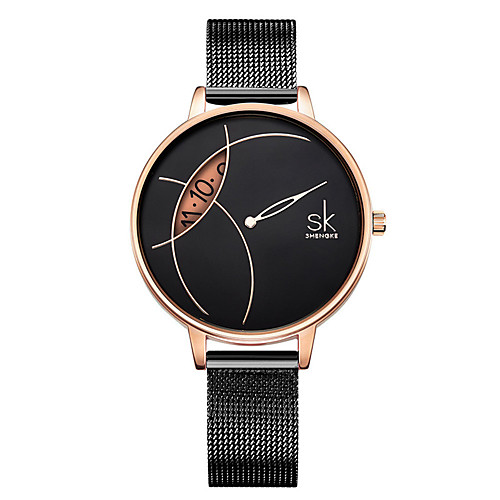 

Women's Steel Band Watches Classic Fashion Stainless Steel Japanese Quartz White Black Water Resistant / Waterproof 30 m 1 pc Analog - Digital One Year Battery Life