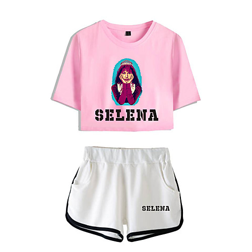 

Inspired by Cosplay Selena quintanilla Pants Cosplay Costume Pure Cotton Print 2-Piece Printing Shorts For Men's / Women's / Hoodie / Hoodie