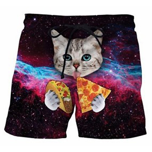 

Men's Swim Shorts Swim Trunks Bottoms Breathable Quick Dry Swimming Beach Water Sports 3D Print Summer / Micro-elastic