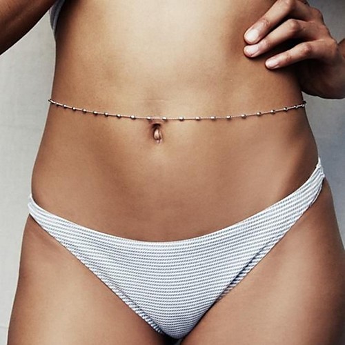 

Waist Chain Elegant Trendy Ethnic Women's Body Jewelry For Wedding Party Date Alloy Wedding Friends Gold Silver 1 Piece