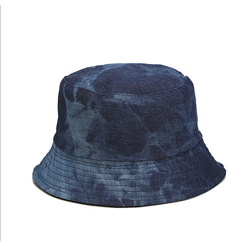 

Women's Basic Cotton Sun Hat-Solid Colored Blue Royal Blue Light Blue