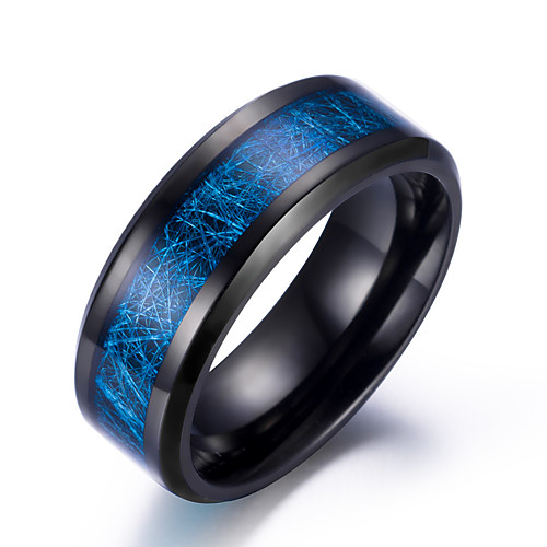 

Men Women Band Ring Black Silver Stainless Steel Punk Jewelry Mixed Color