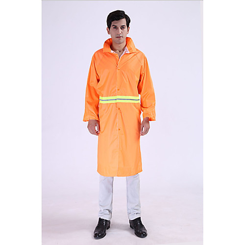 

Protective Clothing Anti Dust And Droplet Men's Daily Fall & Winter Long Coat, Color Block Hooded Long Sleeve Polyester Yellow
