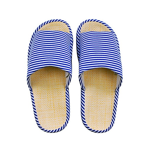 

Men's PU Spring & Summer Slippers & Flip-Flops Striped Blue / Beige / Gray