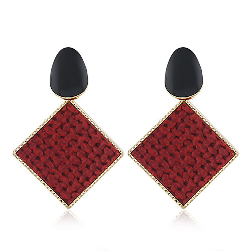 

Women's Drop Earrings Earrings Simple European Fashion Earrings Jewelry Red / Green / Black For Party Birthday Office / Career Daily Wear to work 1 Pair