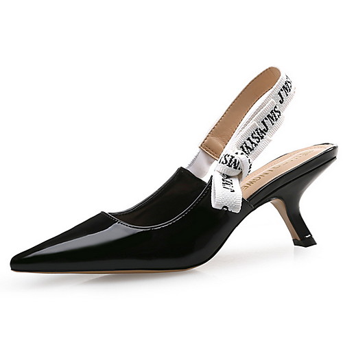 

Women's Heels Stiletto Heel Pointed Toe PU Spring & Summer Black / Light Pink