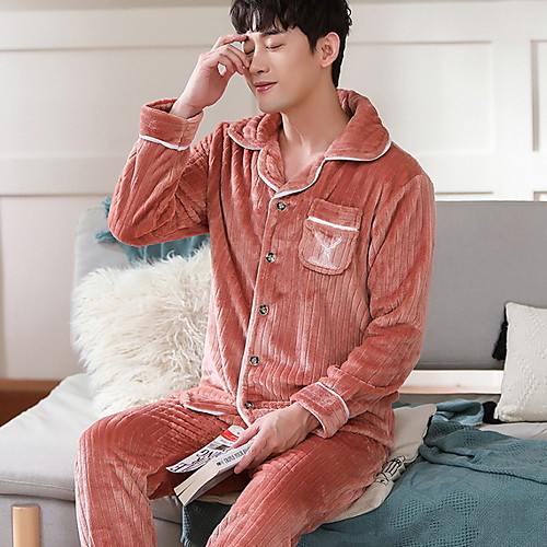 

Men's Suits Nightwear Wine Blushing Pink Light Blue L XL XXL