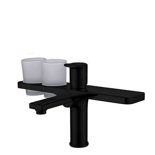 

Kitchen faucet - Single Handle Two Holes Electroplated Standard Spout Centerset Contemporary Kitchen Taps
