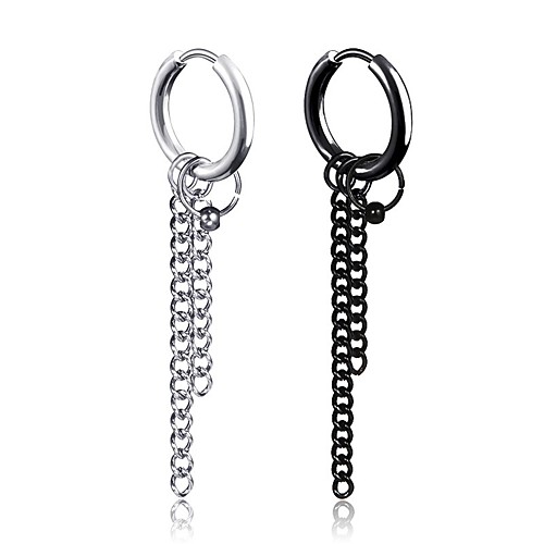 

Earrings Holiday Wedding Birthday Romantic Earrings Jewelry Black / White / Silver For Date Street Festival 1pc