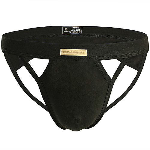 

Men's Cut Out G-string Underwear - Normal Low Waist Black White Orange S M L