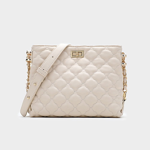 

Women's Zipper PU Crossbody Bag Solid Color Blushing Pink / Gold / White