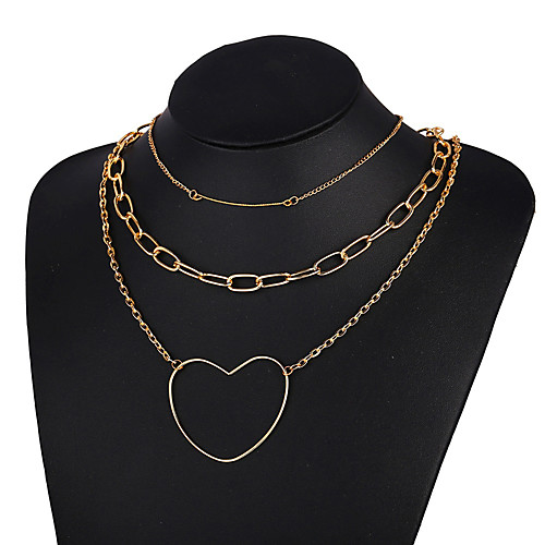 

Women's Pendant Necklace Necklace Friends European Romantic Casual / Sporty Sweet Chrome Gold 55 cm Necklace Jewelry 1pc For Street Festival