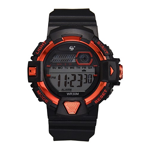

Men's Sport Watch Automatic self-winding Rubber Black 30 m Water Resistant / Waterproof Chronograph Day Date Digital Outdoor Cool - Blushing Pink Silver Blue One Year Battery Life