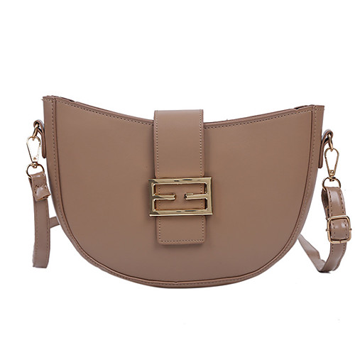 

Women's Polyester / PU Crossbody Bag Solid Color Dark Brown / Khaki / Brown