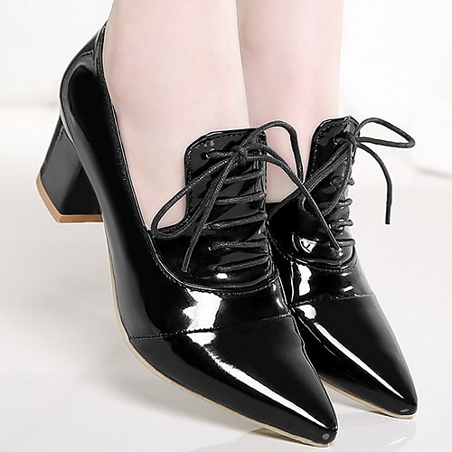 

Women's Heels Low Heel Pointed Toe PU Spring & Summer Red / Pink / White
