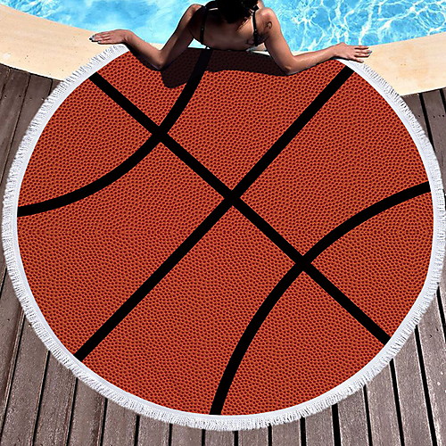 

Women's Beach Mat Blanket Towel Shower Bath Towel Travel Blanket Yellow Orange Blue Beach Towel Swimwear Swimsuit - Geometric Yellow