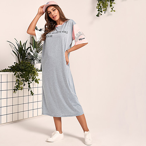 

Women's Fashion Loose T Shirt Dress