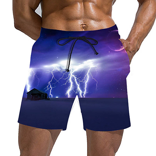 

Men's Sporty / Exaggerated Sweatpants / Shorts Pants - Geometric Pattern / 3D Print Sporty / Print Blue US32 / UK32 / EU40 US34 / UK34 / EU42 US36 / UK36 / EU44