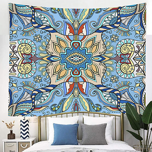 

Bless International Indian Hippie Bohemian Psychedelic Peacock Mandala Wall Hanging Bedding Tapestry.