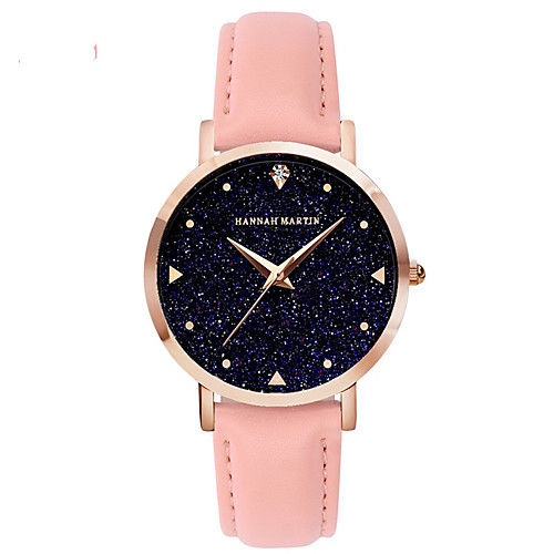 

Women's Quartz Watches Casual Fashion PU Leather Japanese Quartz Blushing Pink White Brown Water Resistant / Waterproof 30 m 1 pc Analog One Year Battery Life