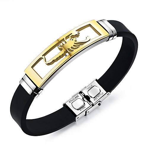 

Men's Bracelet Bangles Wrap Bracelet Leather Bracelet Braided Animal Stylish Punk European Rock Silicone Bracelet Jewelry Gold For Anniversary Sport Formal Date Festival / Hologram Bracelet