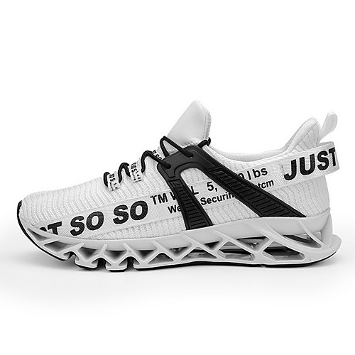 

Men's Mesh Spring & Summer Athletic Shoes Running Shoes Non-slipping Color Block Black and White / Black / Red / White